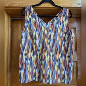 Eddie Bauer Multicolor Ikat Tank Top